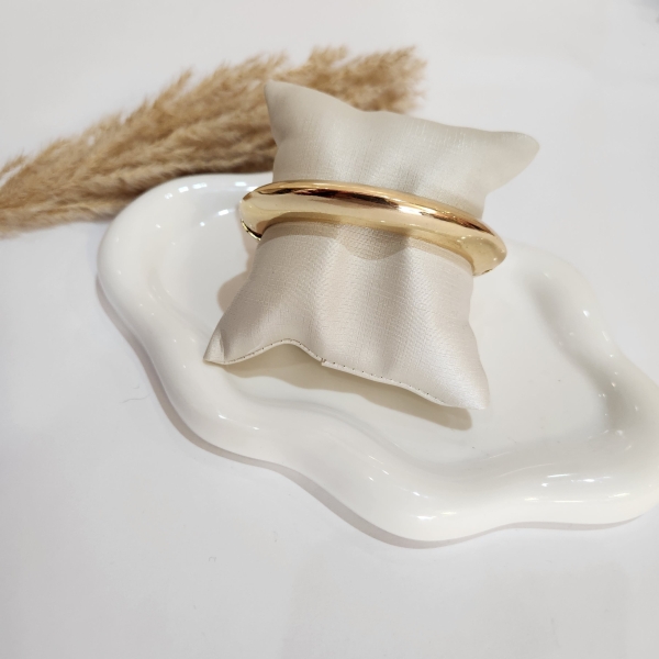 Bracelete Liso Semijoia Ouro