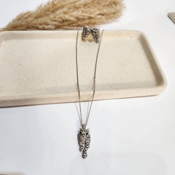 Conjunto de Onça Ródio