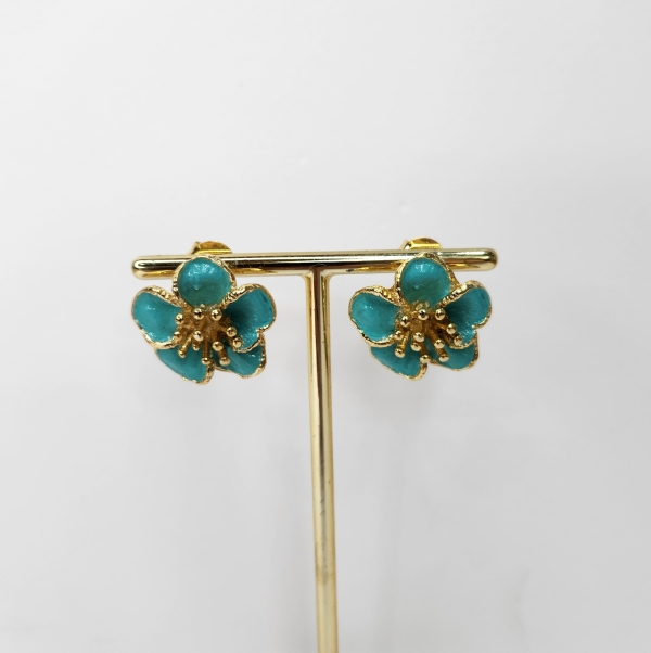 Brinco Flor Verde