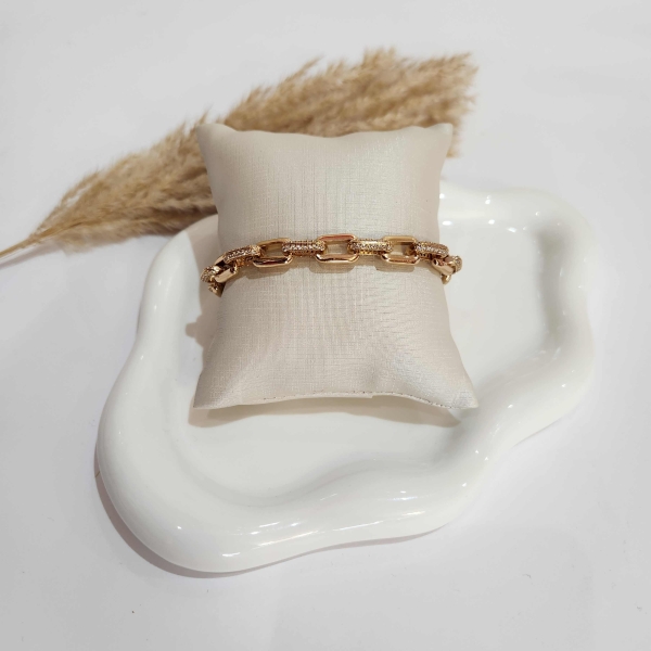Pulseira Corrente cravejada