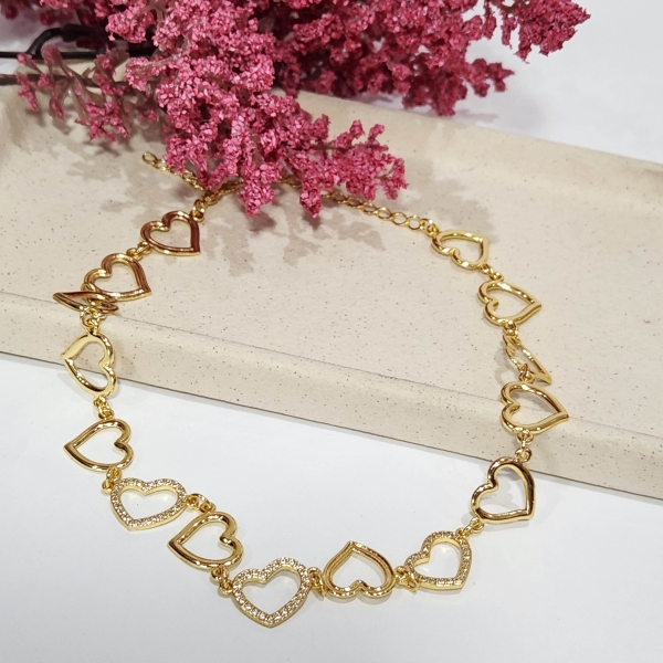 Chocker corações