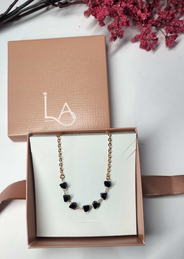 Chocker Cascalho Preto