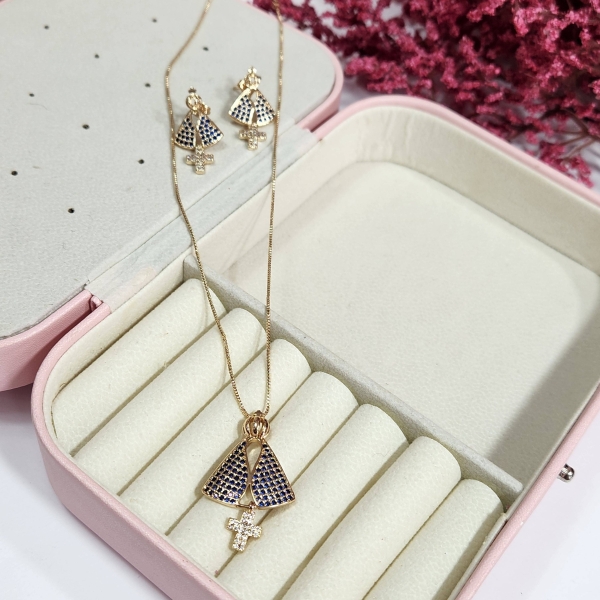 Conjunto Nossa Senhora Cravejado