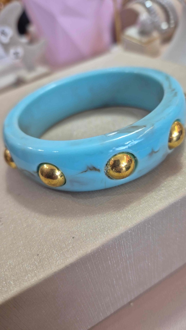 Bracelete Acrilico balls  azul - Image 2