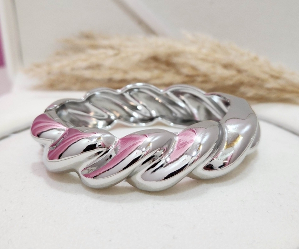 Bracelete Prata Ondulado