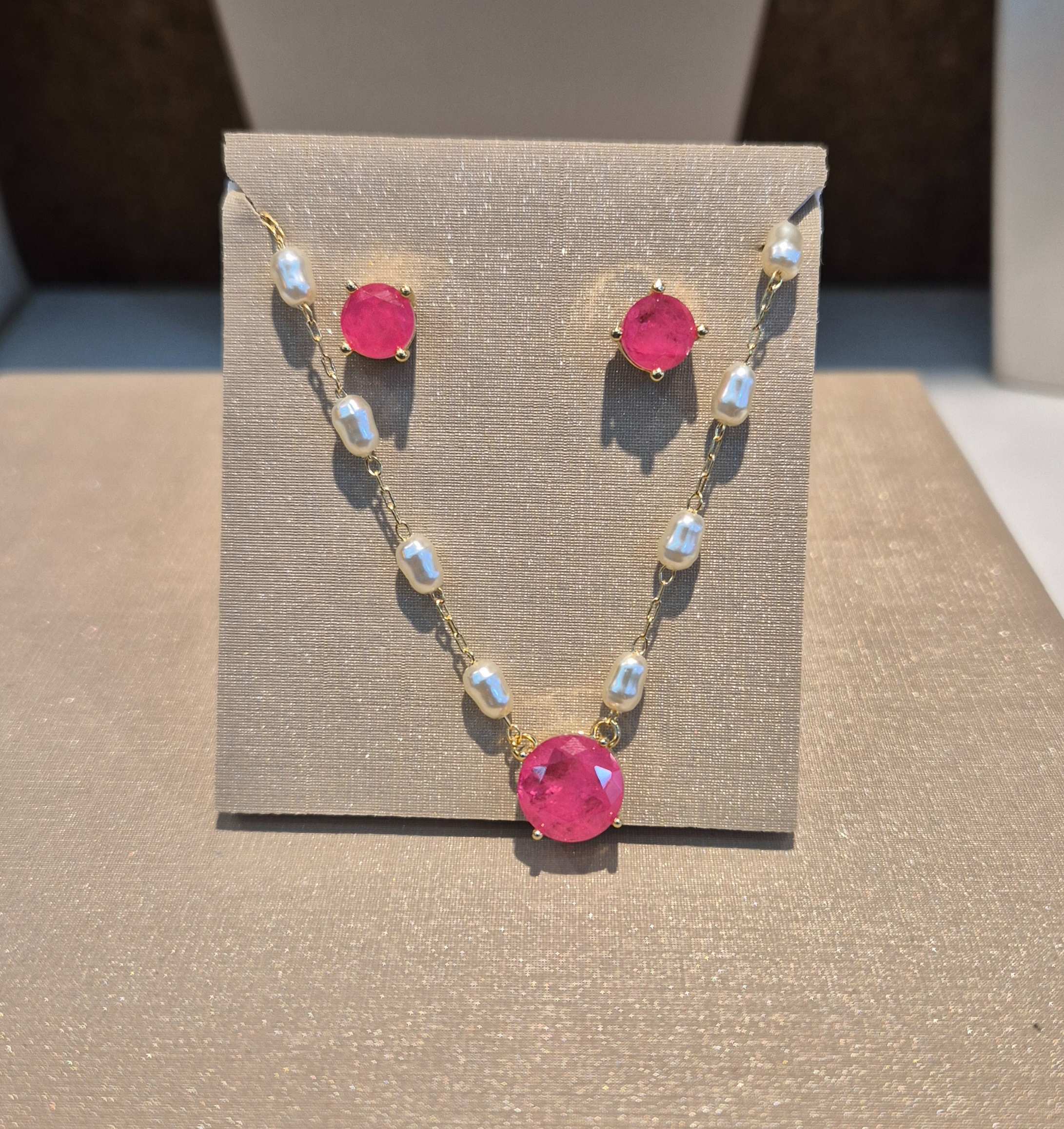 Conjunto Pérola arroz pedra fusion pink