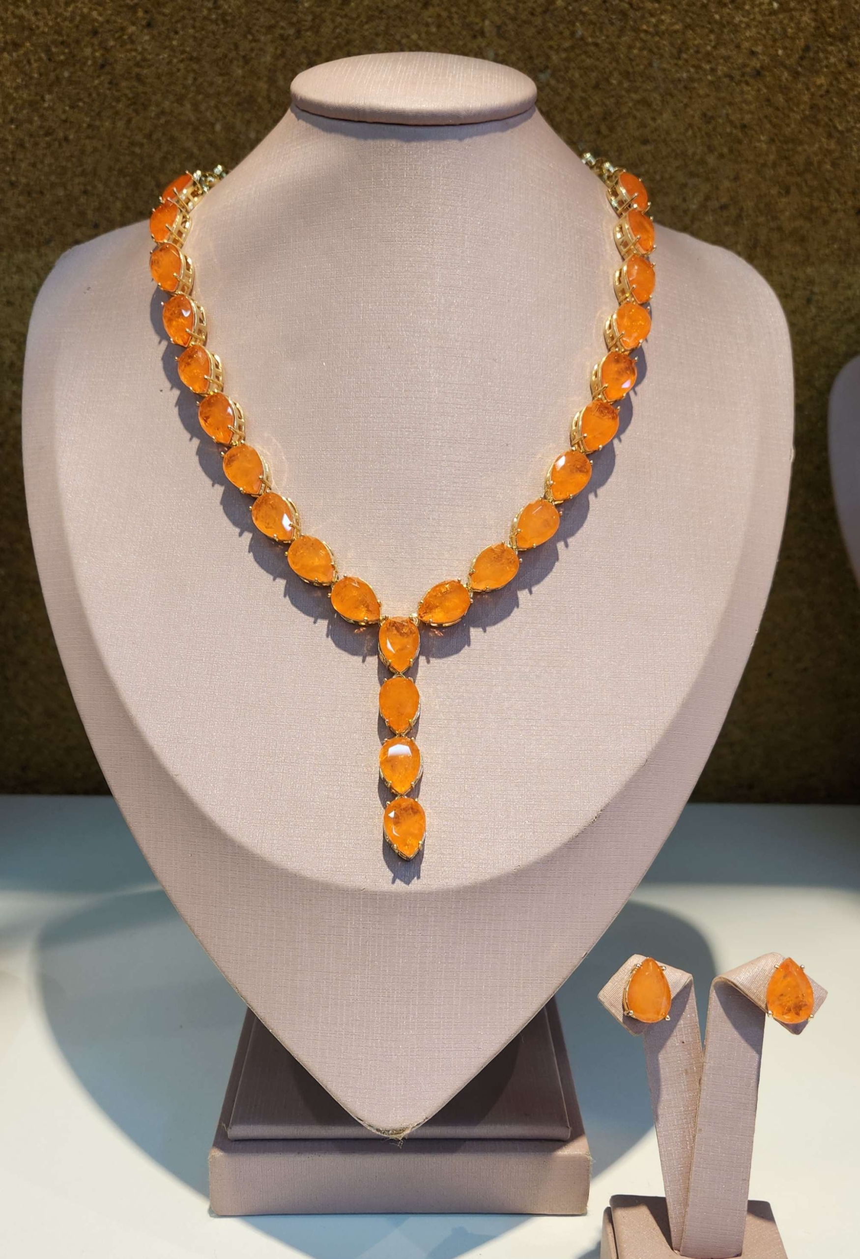 Conjunto Pedra Fusion Orange