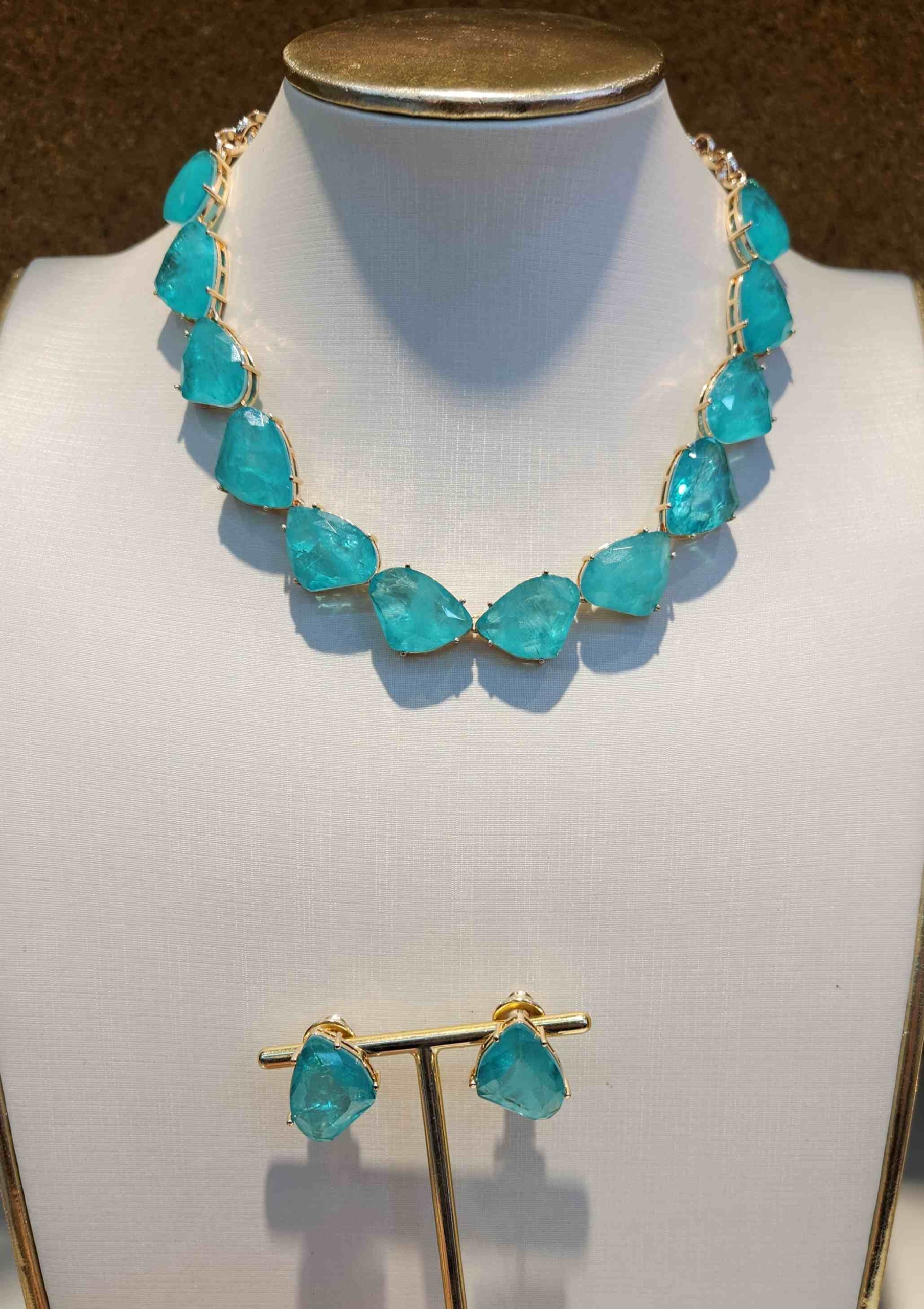 Conjunto Pedra Fusion verde maragogi